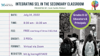 Integrating SEL in the Secondary Classroom